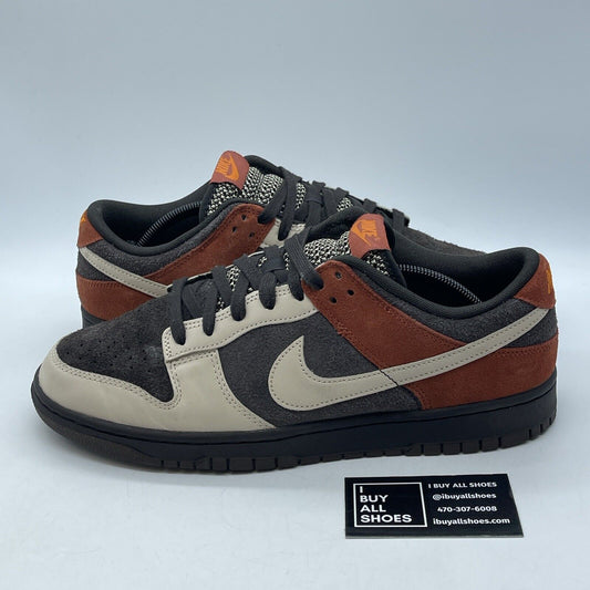 Size 12 - Nike Dunk Low Red Panda Black Brown Suede Leather (FV0395-200)