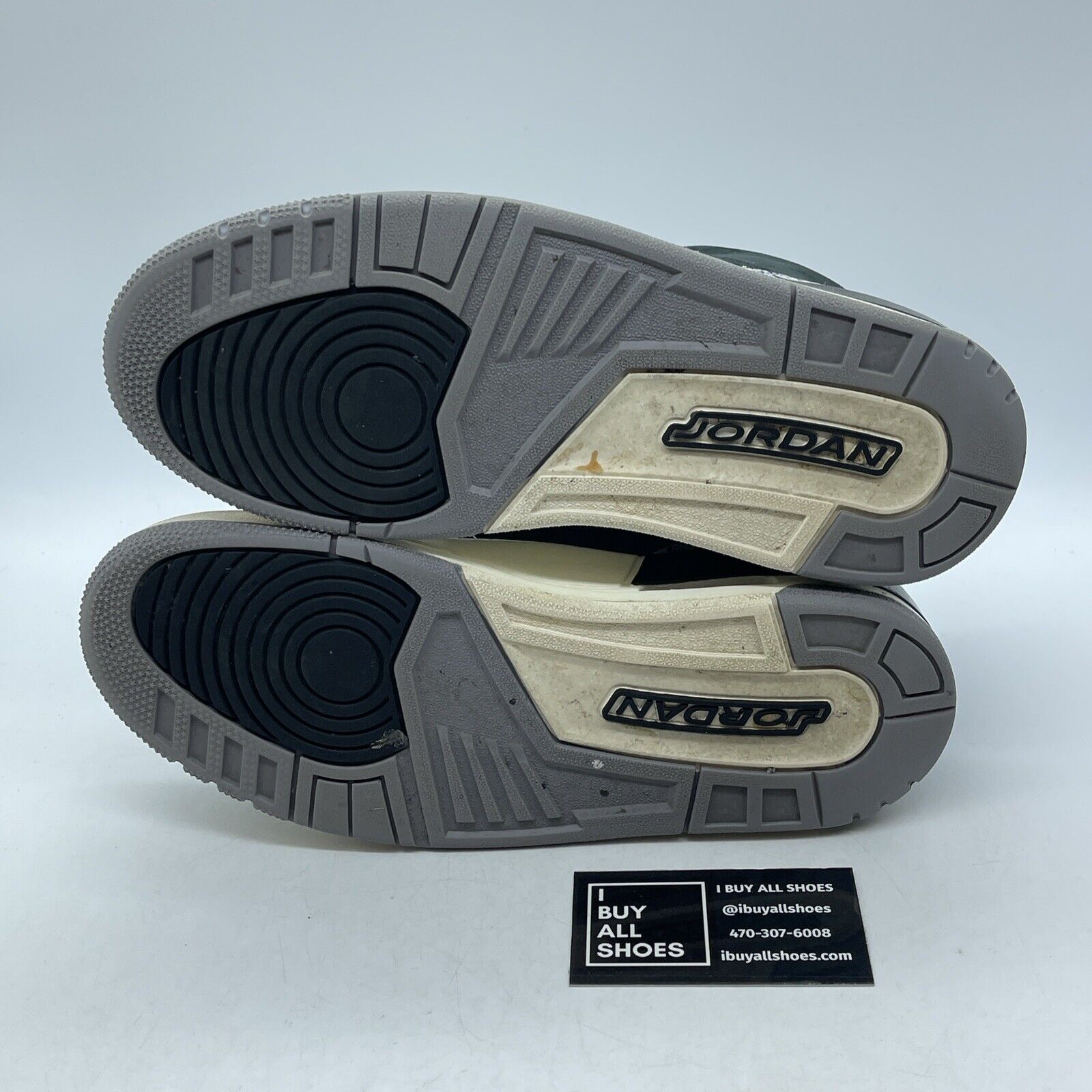 Size 9.5 - Air Jordan (W) 3 Retro "OFF NOIR" 2023 Black Grey Suede (CK9246-001)