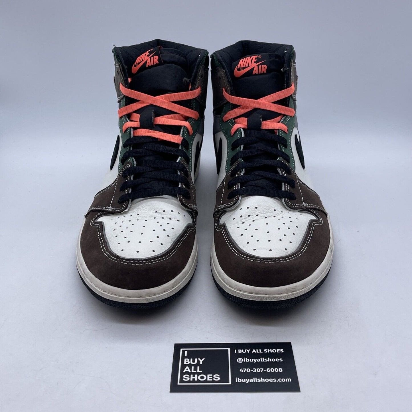 Size 13 - Jordan 1 High OG Crafted White Brown Green Suede Leather (DH3097-001)
