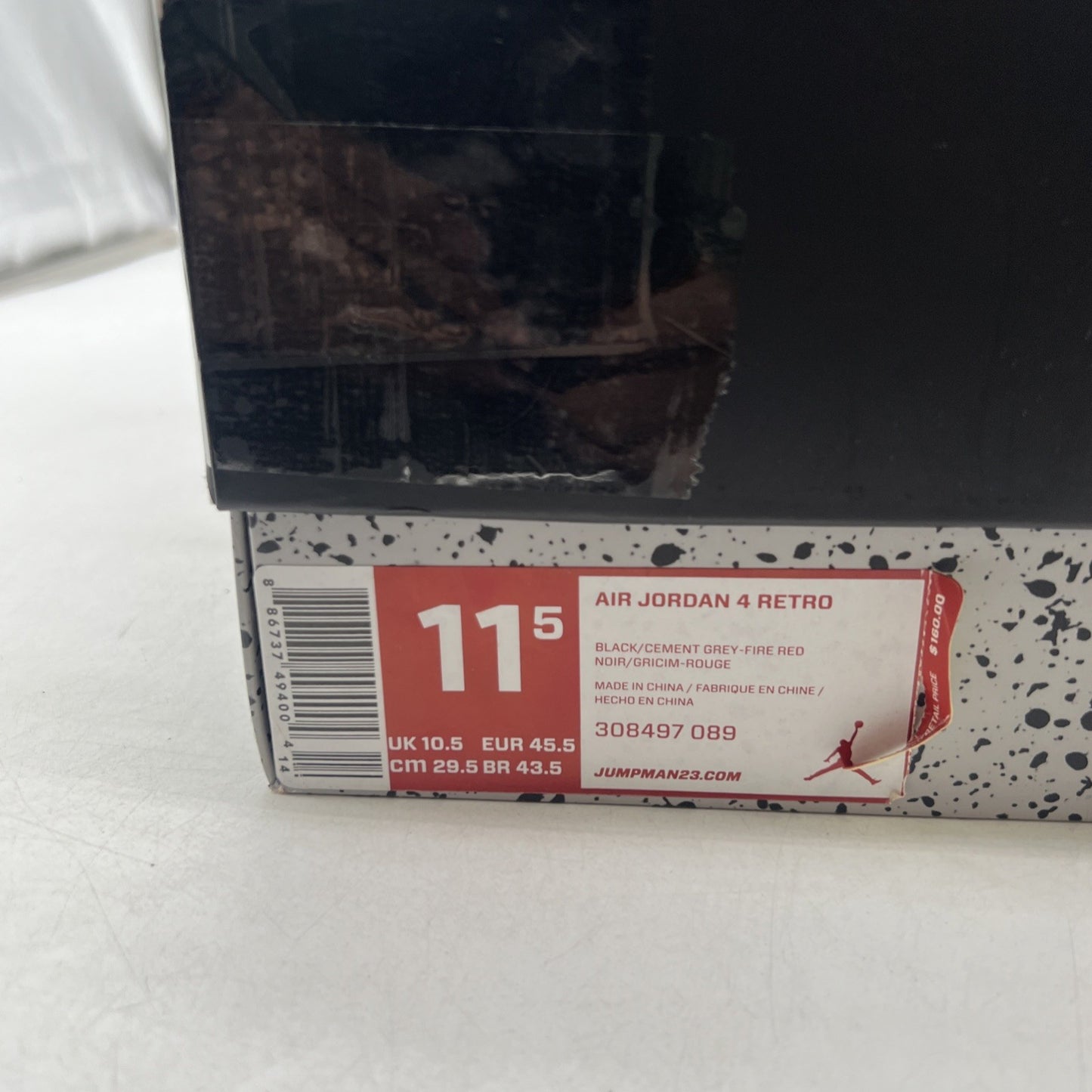 Size 11.5 - Air Jordan 4 Retro bred release 2012 (308497-089)