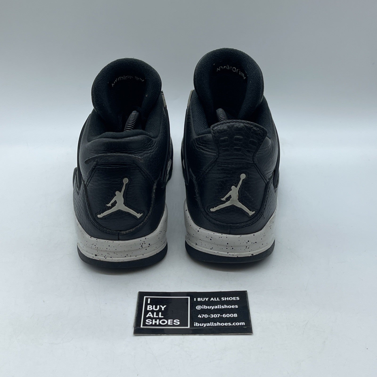 Size 8.5 - Air Jordan 4 Retro LS oreo 2015 (314254-003)