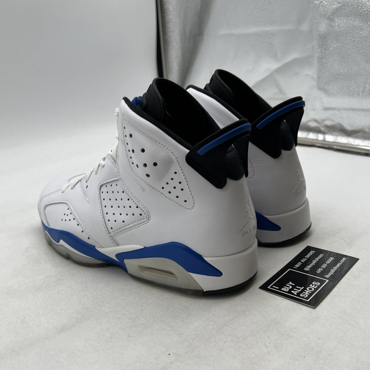 Size 8.5 - Air Jordan 6 Retro 2014 Sport Blue (384664-107)