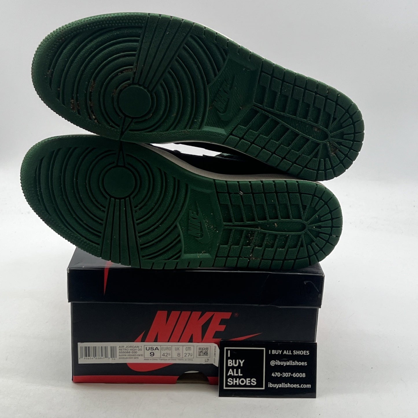 Size 9 - Air Jordan 1 Retro OG High Pine Green 2.0 (555088-030)