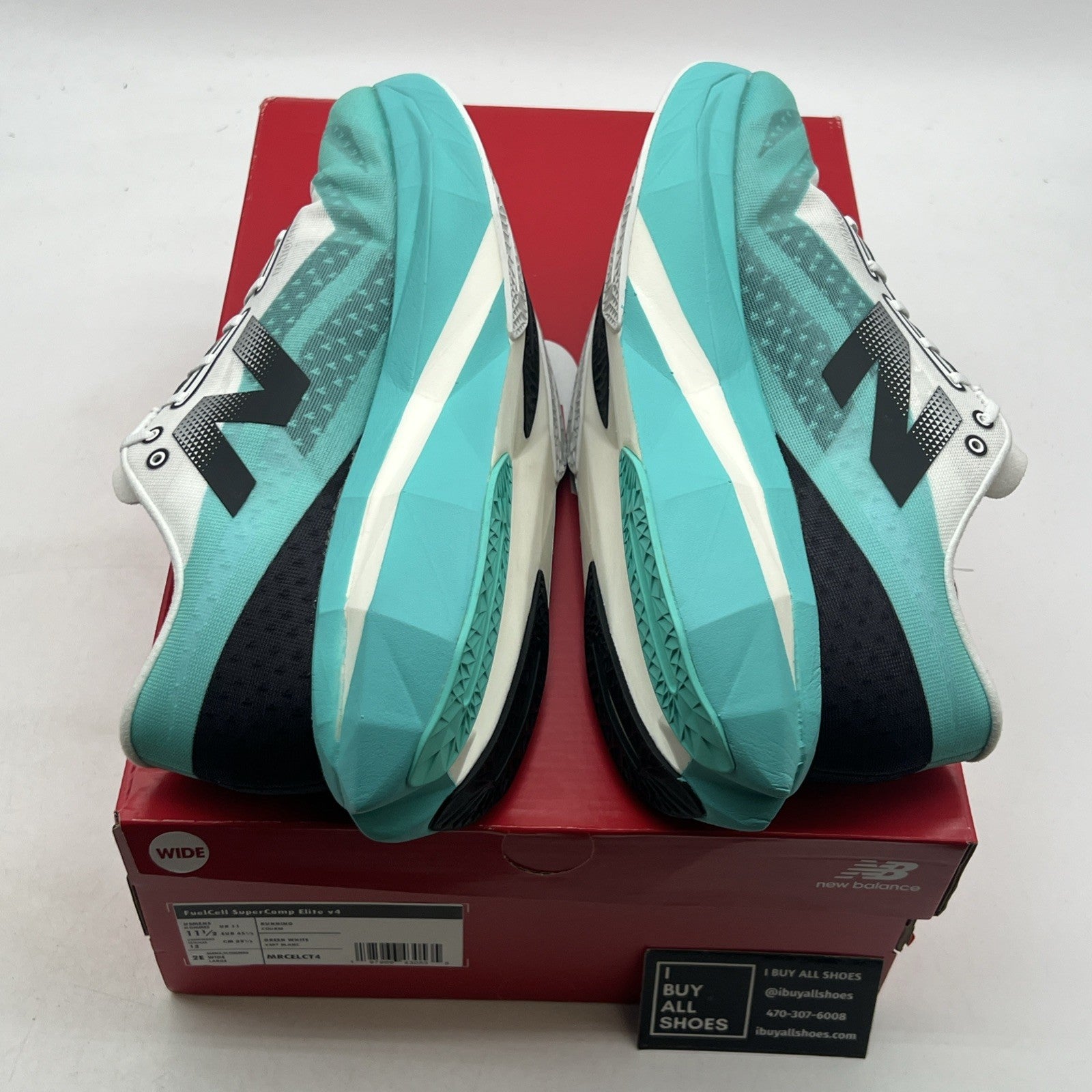 Size 11.5 - New Balance FuelCell SuperComp Elite v4 Cyber Jade (MRCELCT4)