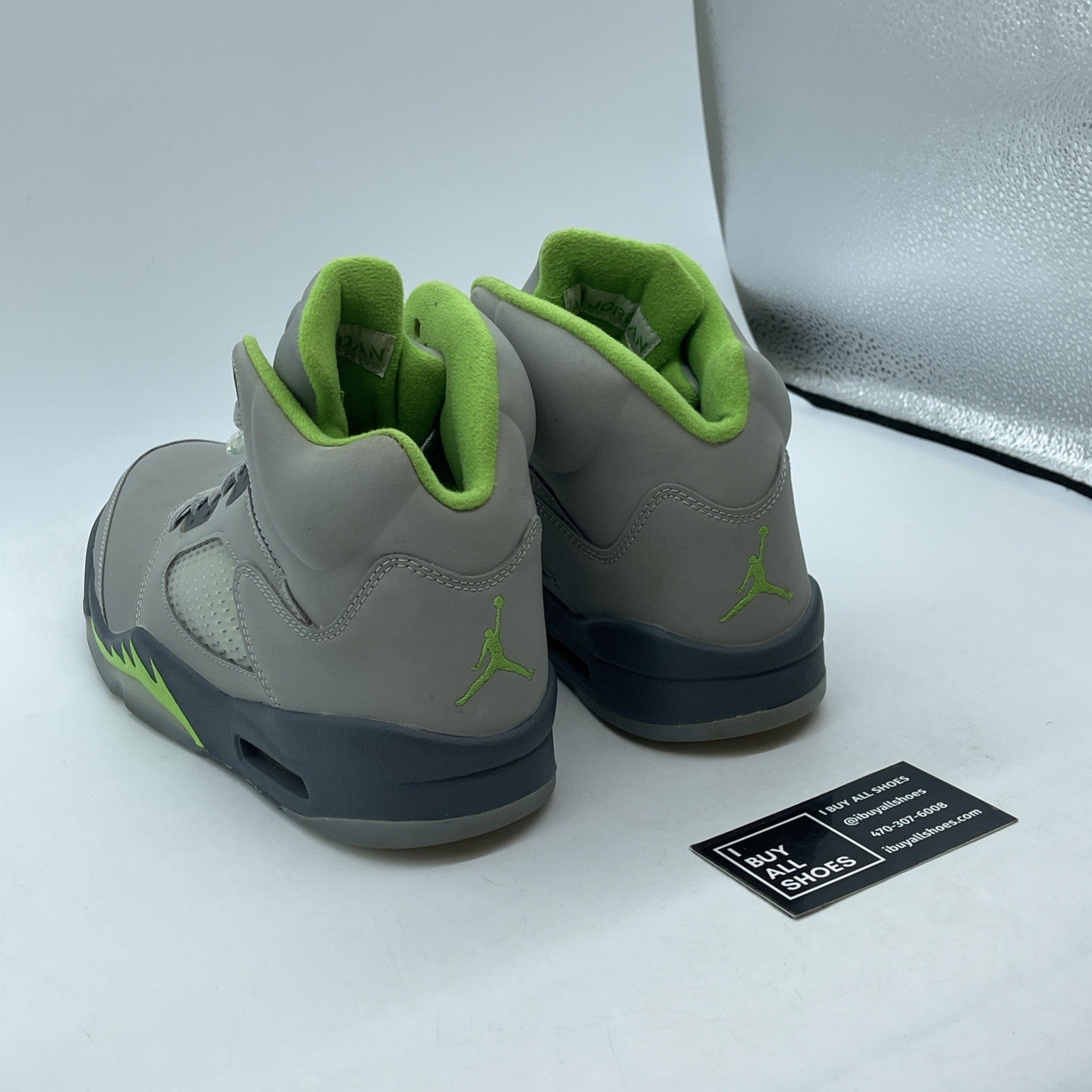 Size 9.5 - Jordan 5 Retro Green Bean Grey Leather (DM9014-003)