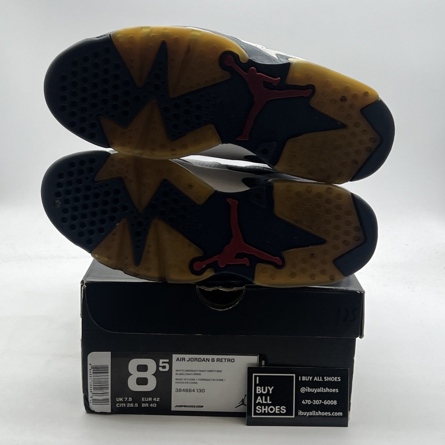 Size 8.5 - Air Jordan 6 Retro 2012 Olympic (384664-130)