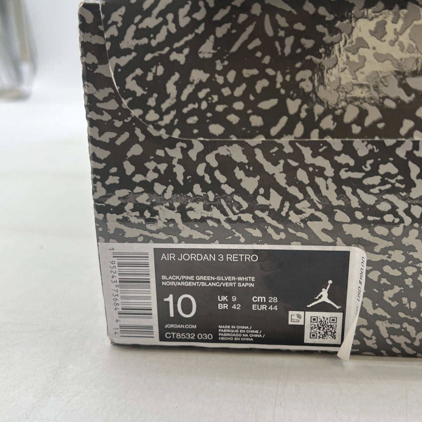 Size 10 - Air Jordan 3 Retro Mid Pine Green (CT8532-030)