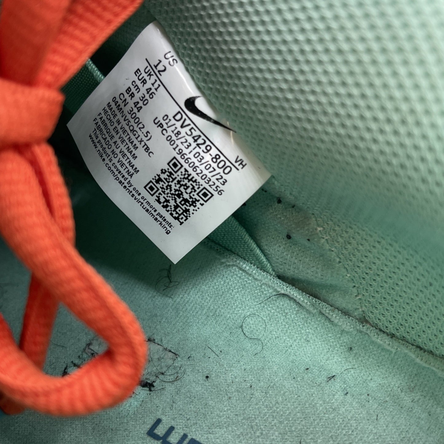 Size 12 - Nike Dunk SB Low Orange Emerald Rise Blue Suede (DV5429-800)