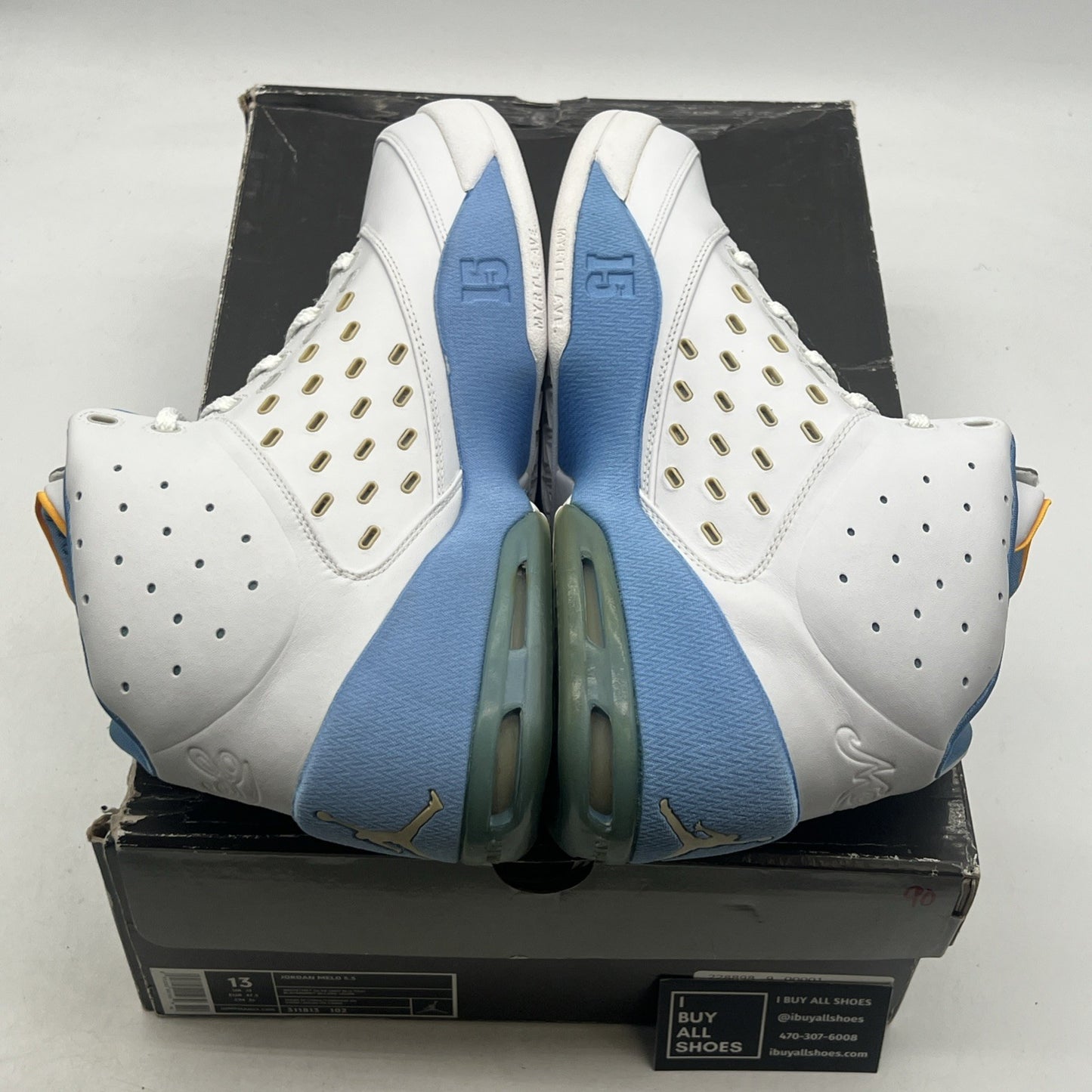 Size 13 - Air Jordan Melo 5.5 White (311813-102)