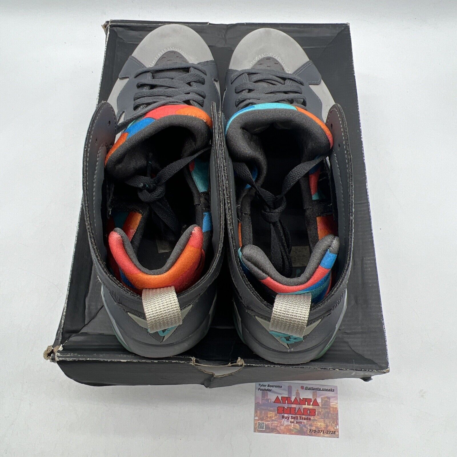 Size 12 - Air Jordan 7 Retro Barcelona Days Grey Suede Leather (304775-016)