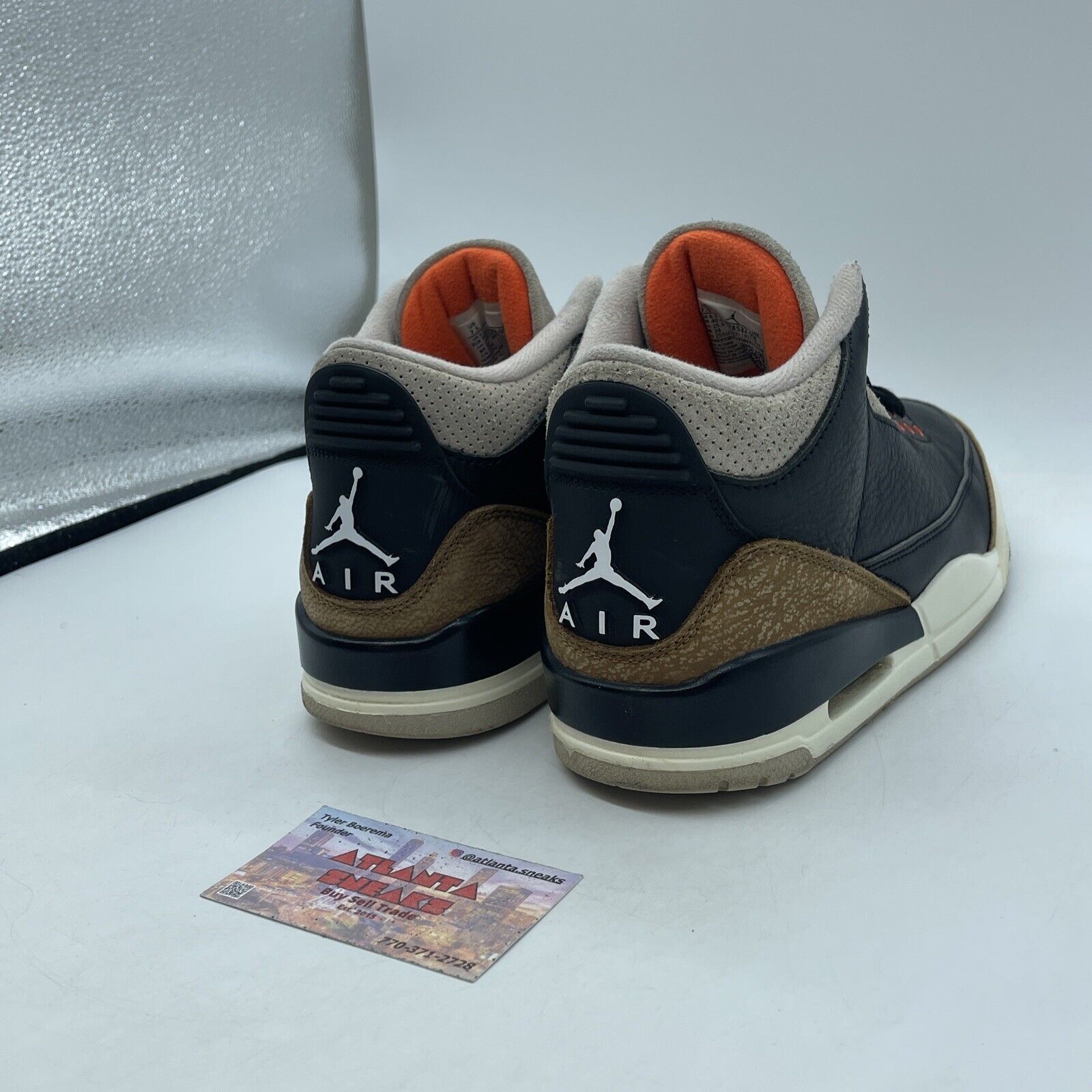 Size 7.5 - Jordan 3 Retro Mid Desert Elephant Black Leather Suede (CT8532-008)