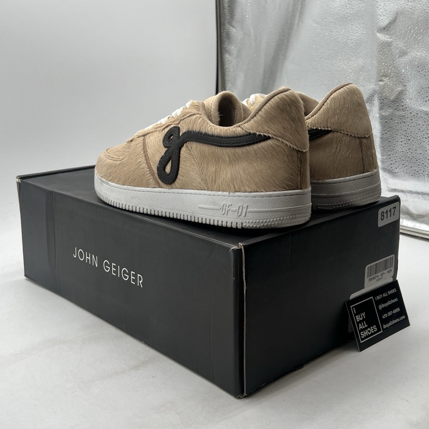 Size 11 - John Geiger GF-01 Sneakers Calf Hair Mens