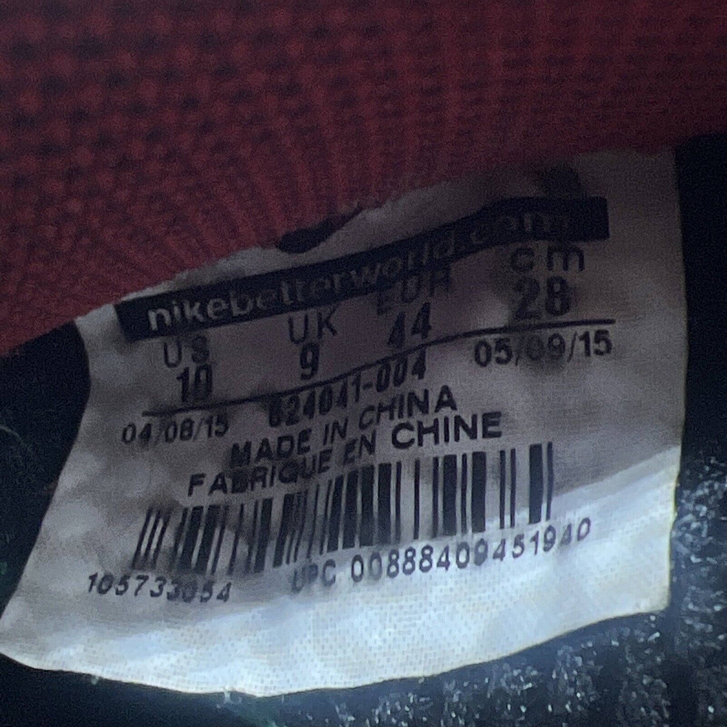 Size 10 - Nike Foamposite Pro Gucci Red Green Black Gum (624041-004)