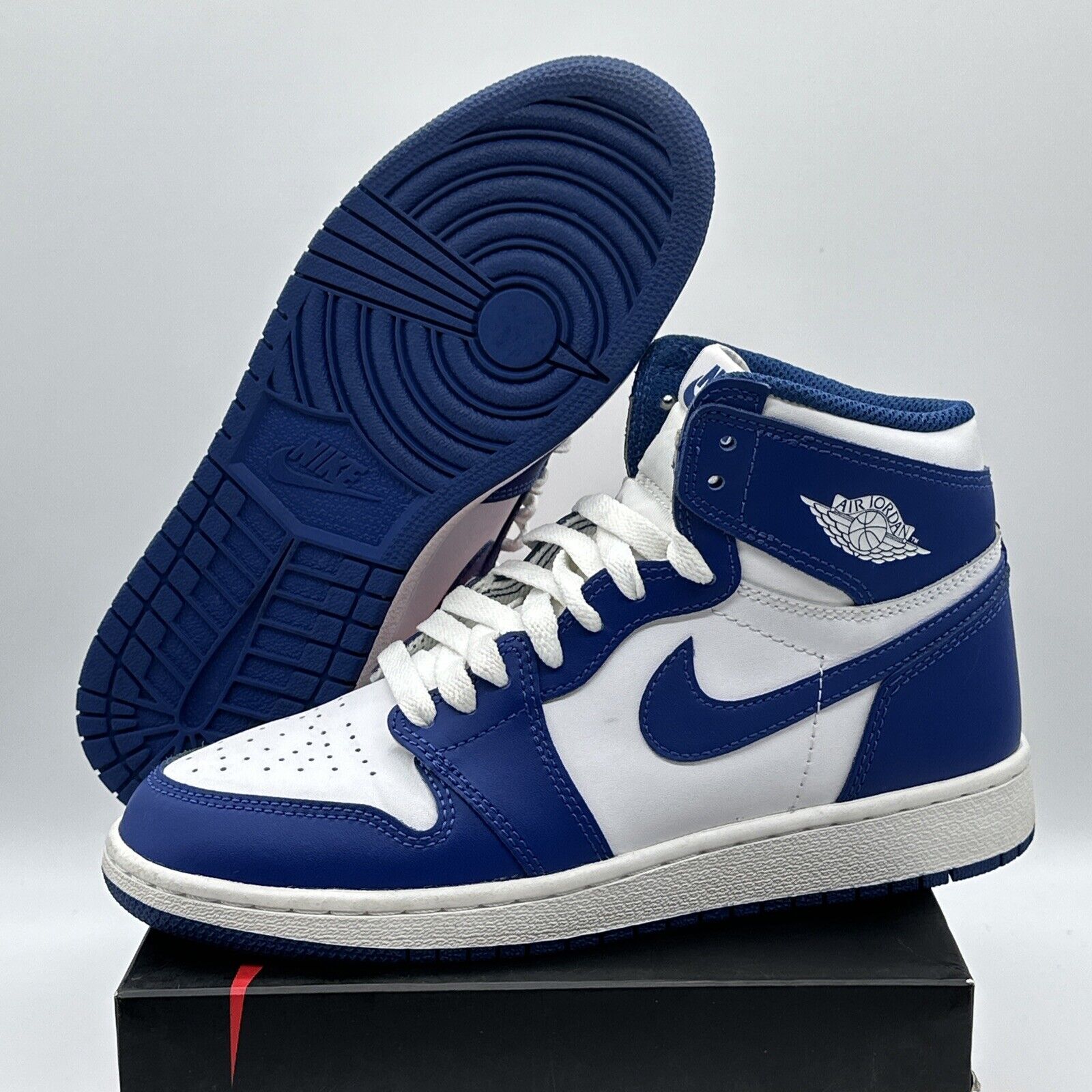 Nike Air Jordan 1 I Retro High OG GS STORM BLUE Youth sz 5.5 Y 575441 127 BG