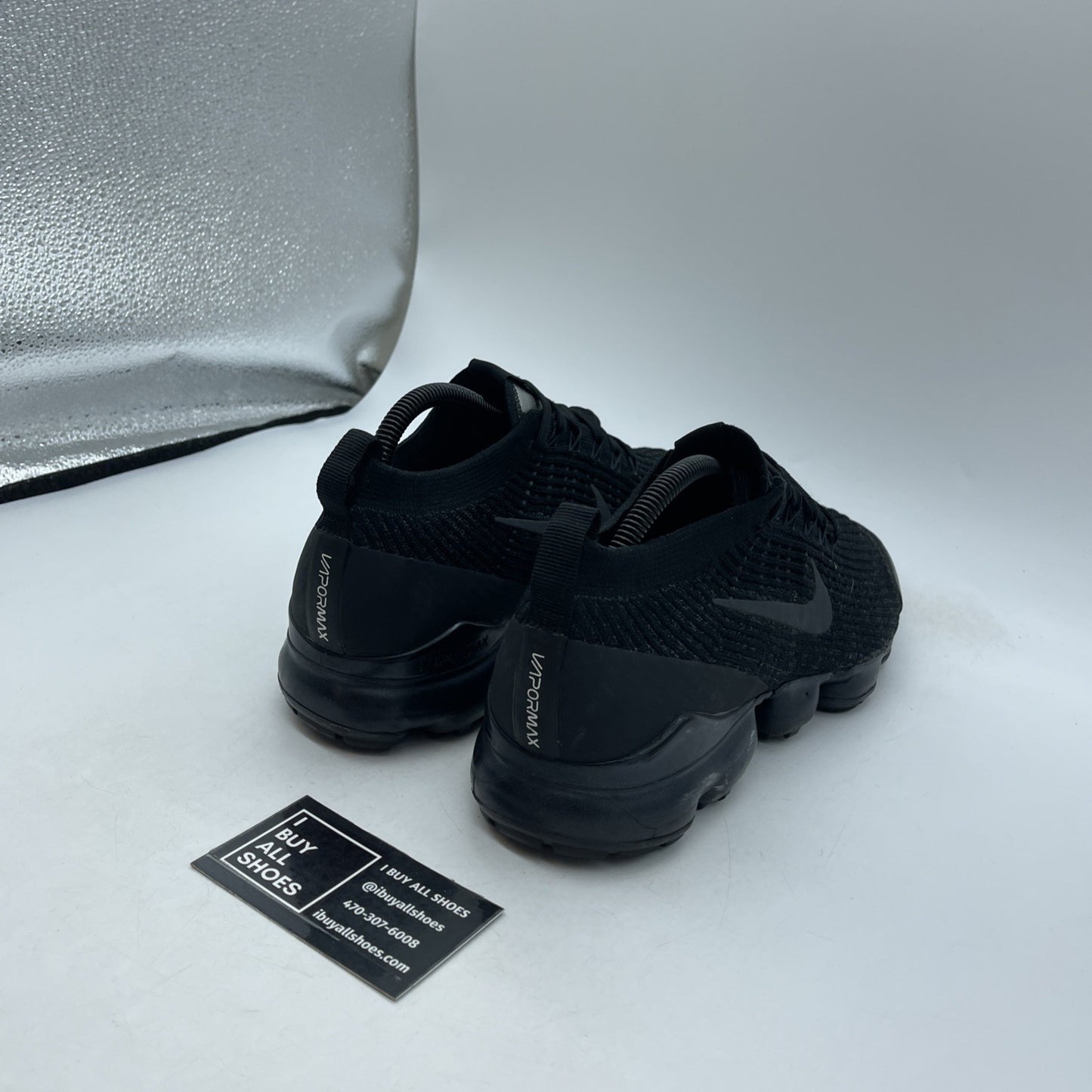 Size 10 - Nike Air VaporMax Flyknit 3 Triple Black (AJ6900-004)