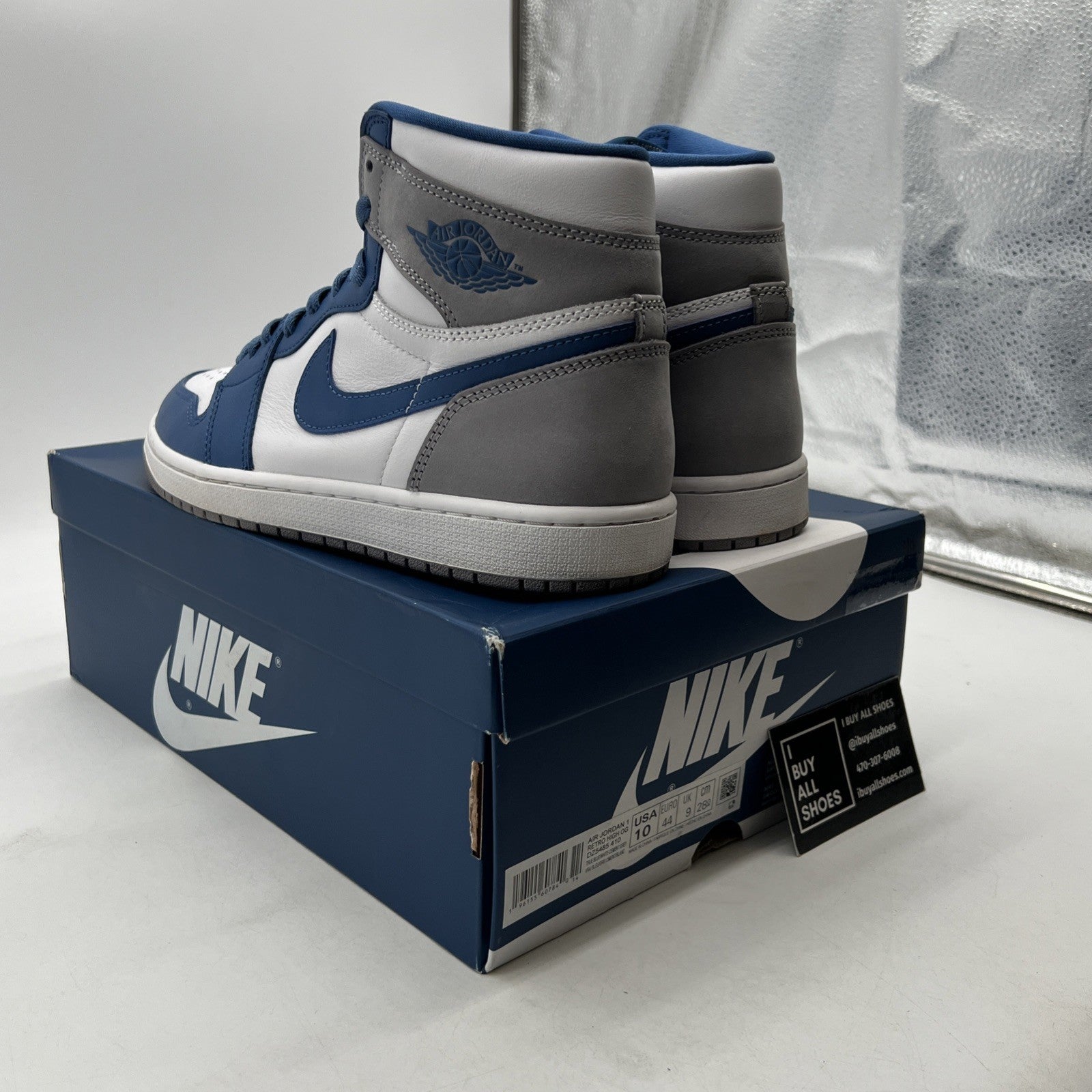 Size 10 - Air Jordan 1 Retro OG High True Blue (DZ5485-410)