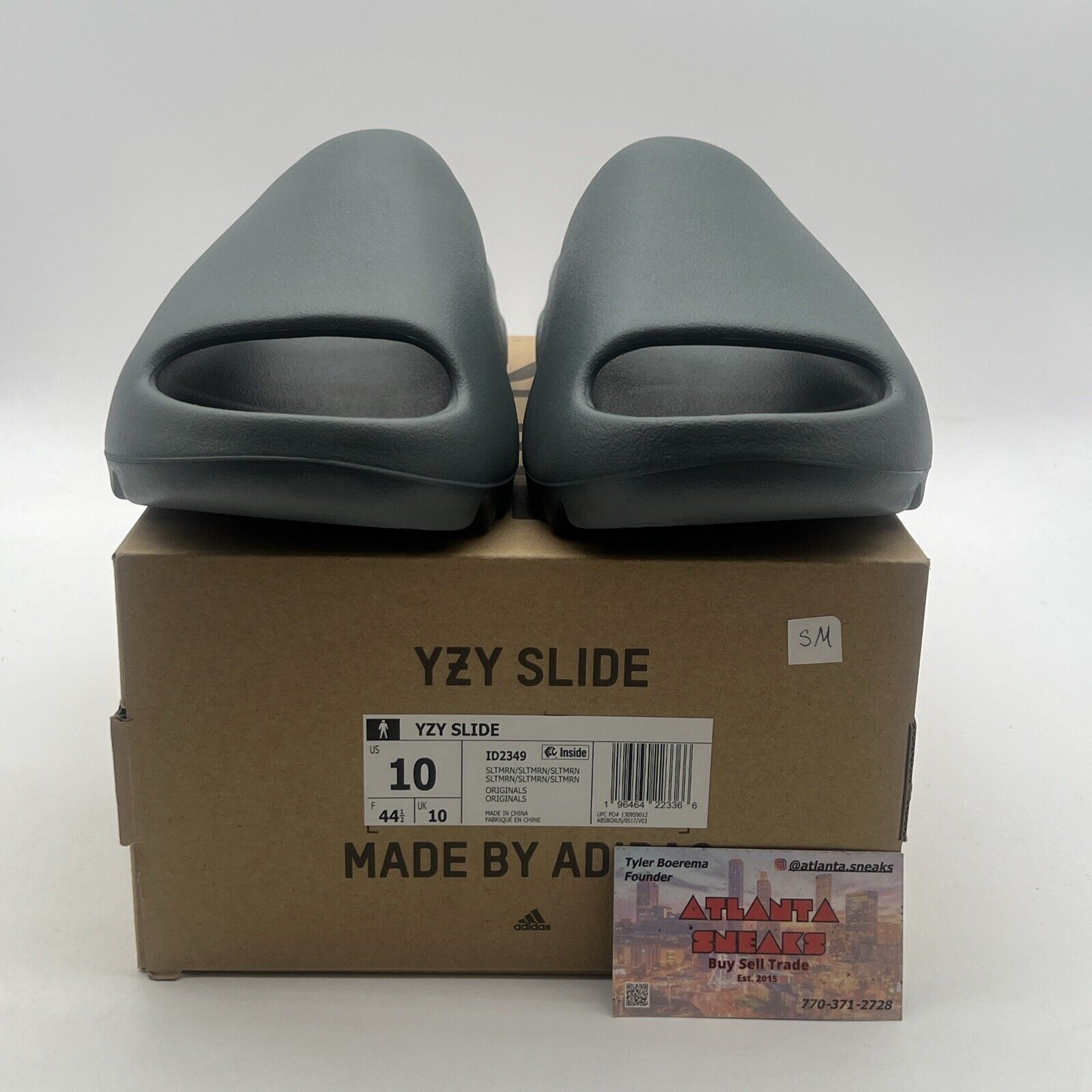 Size 10 - Adidas Yeezy Slide Slate Marine (ID2349)