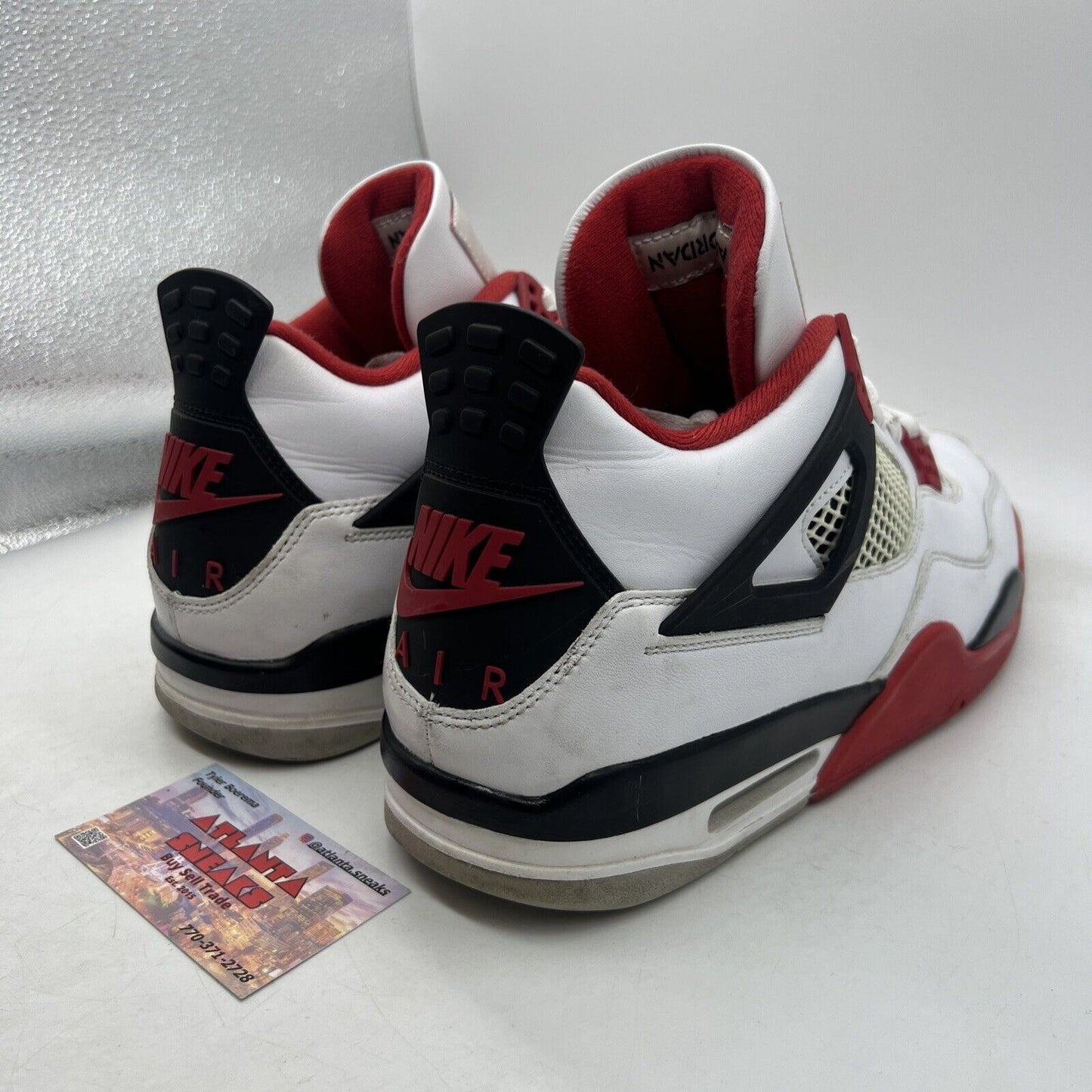 Size 11.5 - Jordan 4 Retro OG Mid Fire Red White Black Red Leather (DC7770-160)