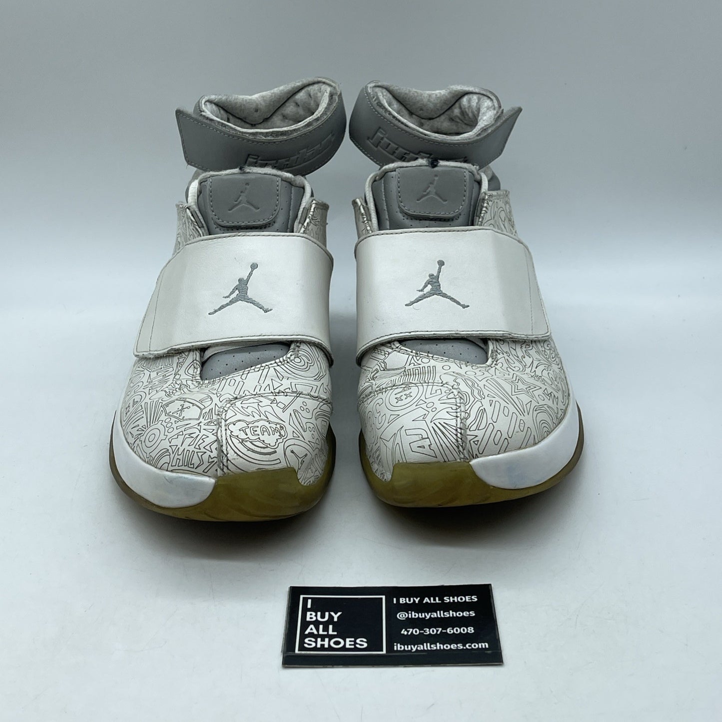 Size 10 - Air Jordan 20 Retro Laser Grey White Suede Leather (743991-100)