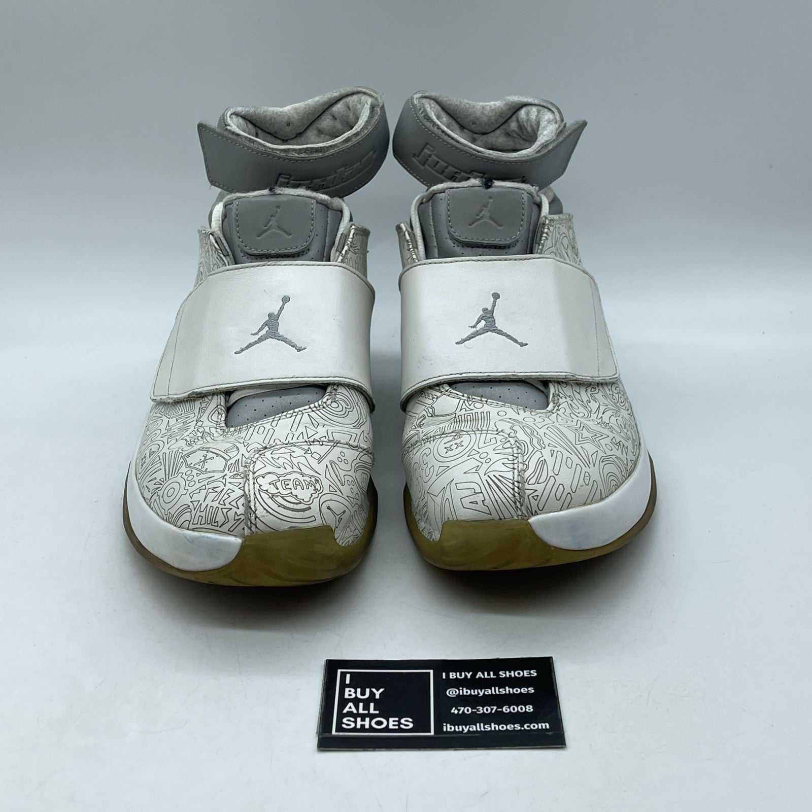 Size 10 - Air Jordan 20 Retro Laser Grey White Suede Leather (743991-100)