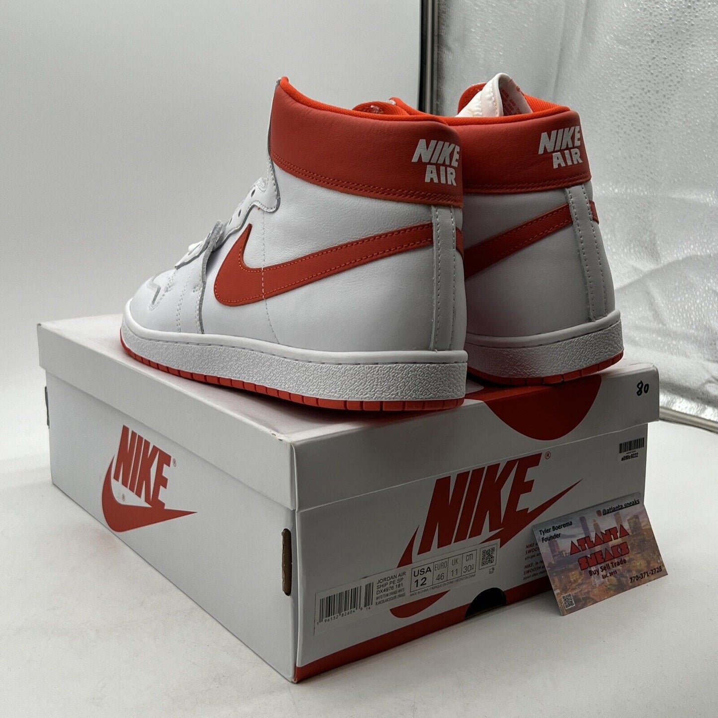 Size 12 - Nike Air Ship White Team Orange (DX4976-181)