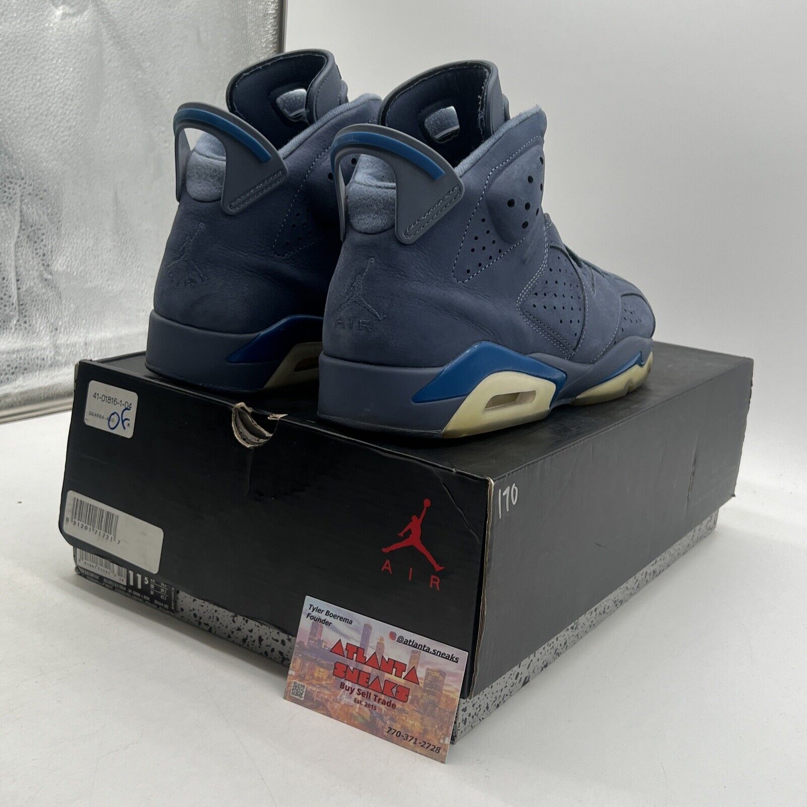 Size 11.5 - Air Jordan 6 Retro Diffused Blue (384664-400)