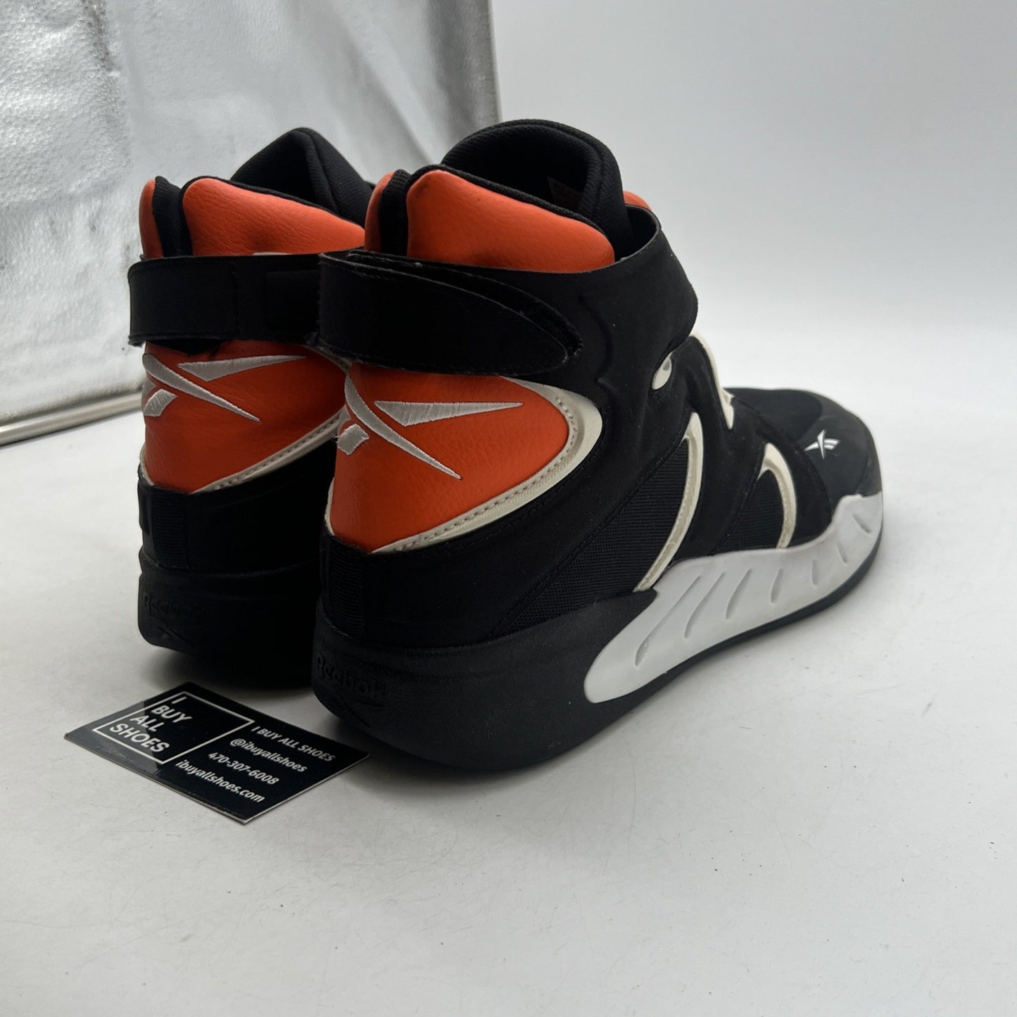 Size 12 - Reebok Basketball Shoes Black White Classics Instapump Fury Zone