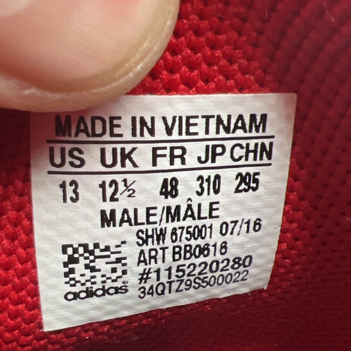 Size 13 - Adidas Pharrell x NMD Human Race Red (BB0616)