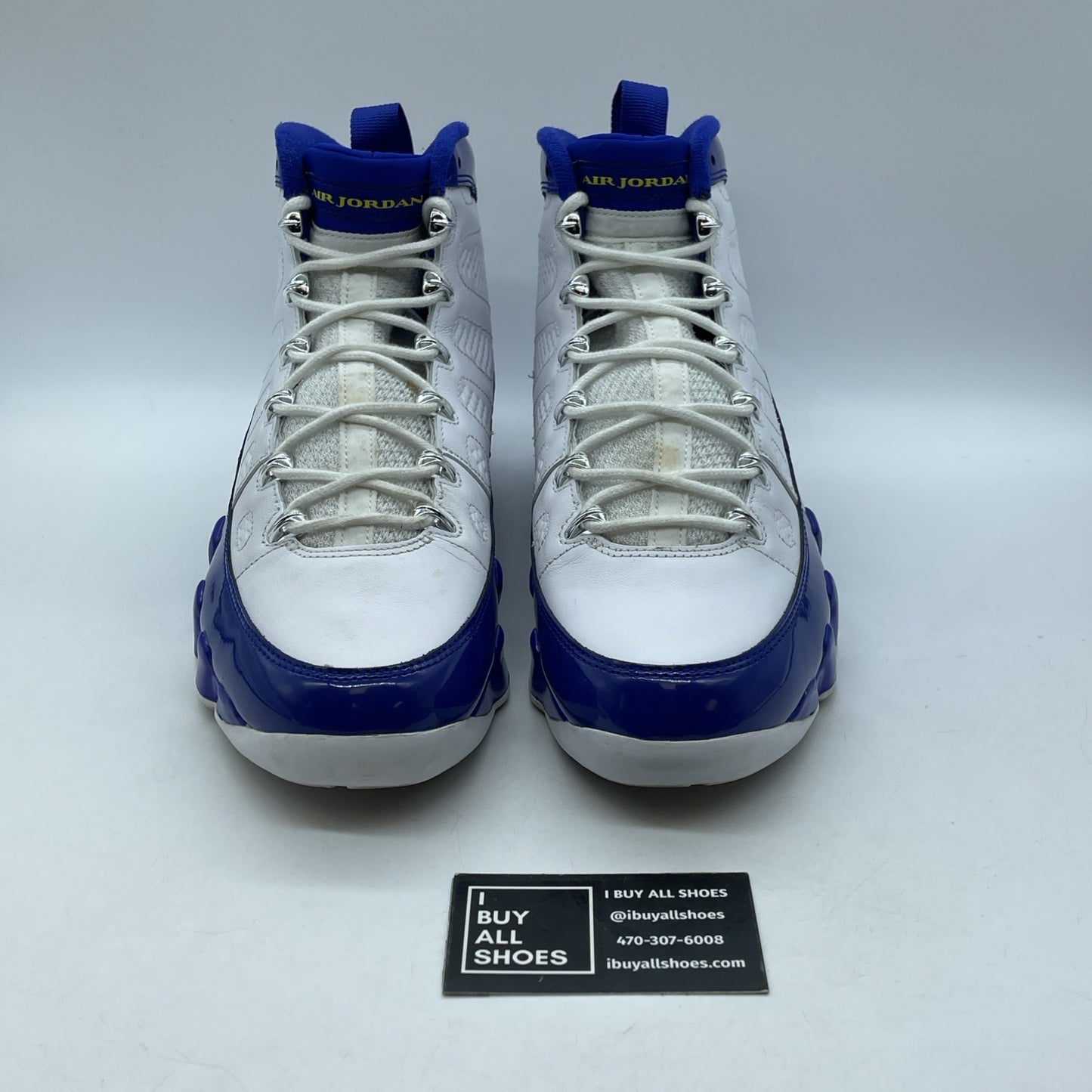 Size 11 - Air Jordan 9 Retro Kobe Blue White Yellow Leather (302370-121)