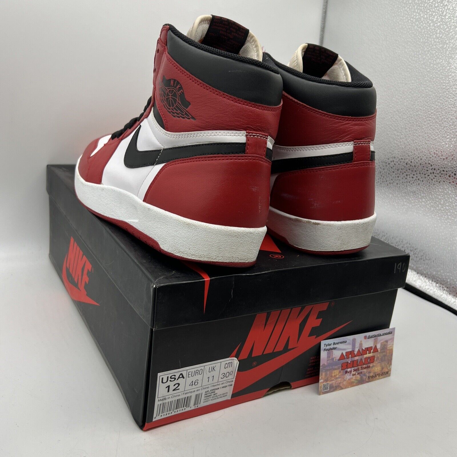 Size 12 - Air Jordan 1.5 Chicago Red White Black Leather (768861-701)