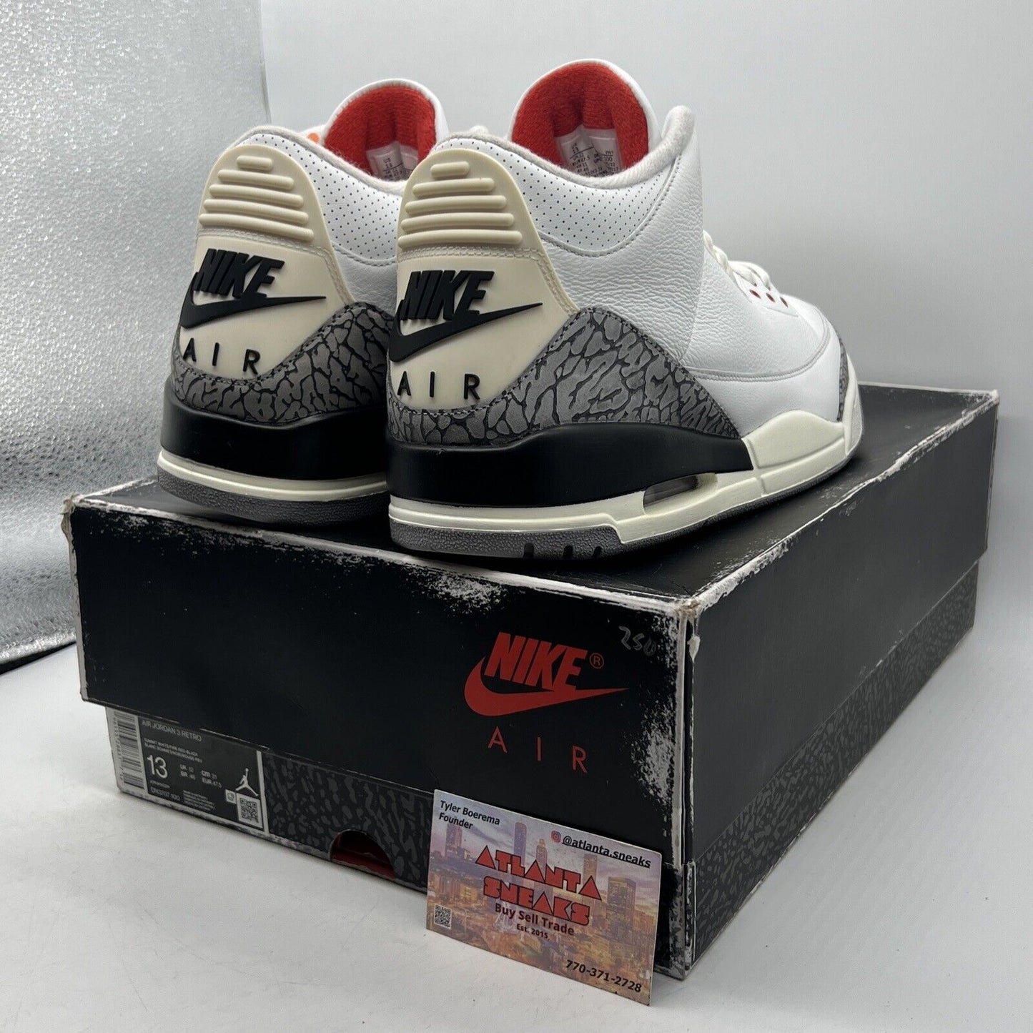 Size 13 - Jordan 3 Retro Mid White Cement Reimagined White Red Black DN3707-100