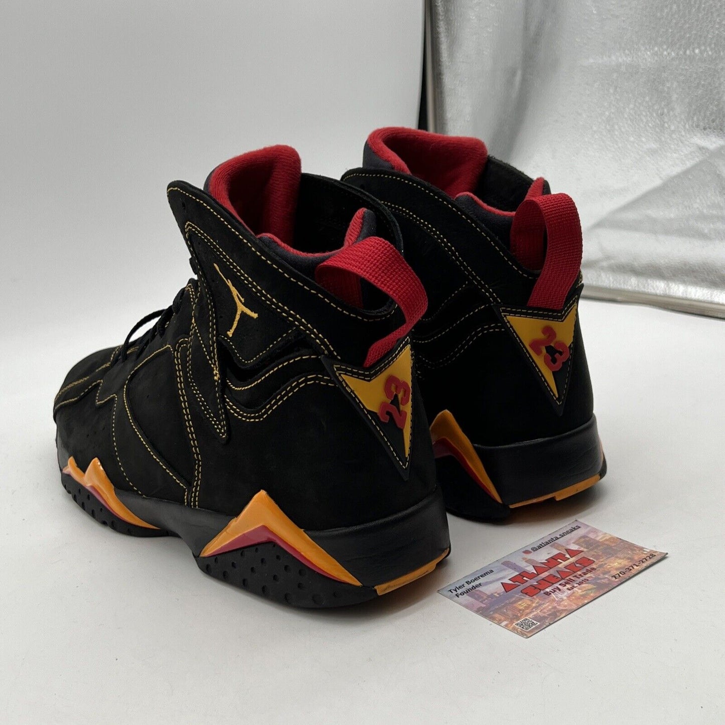 Size 12 - Jordan 7 Retro Citrus Black Red Yellow Suede (CU9307-081)