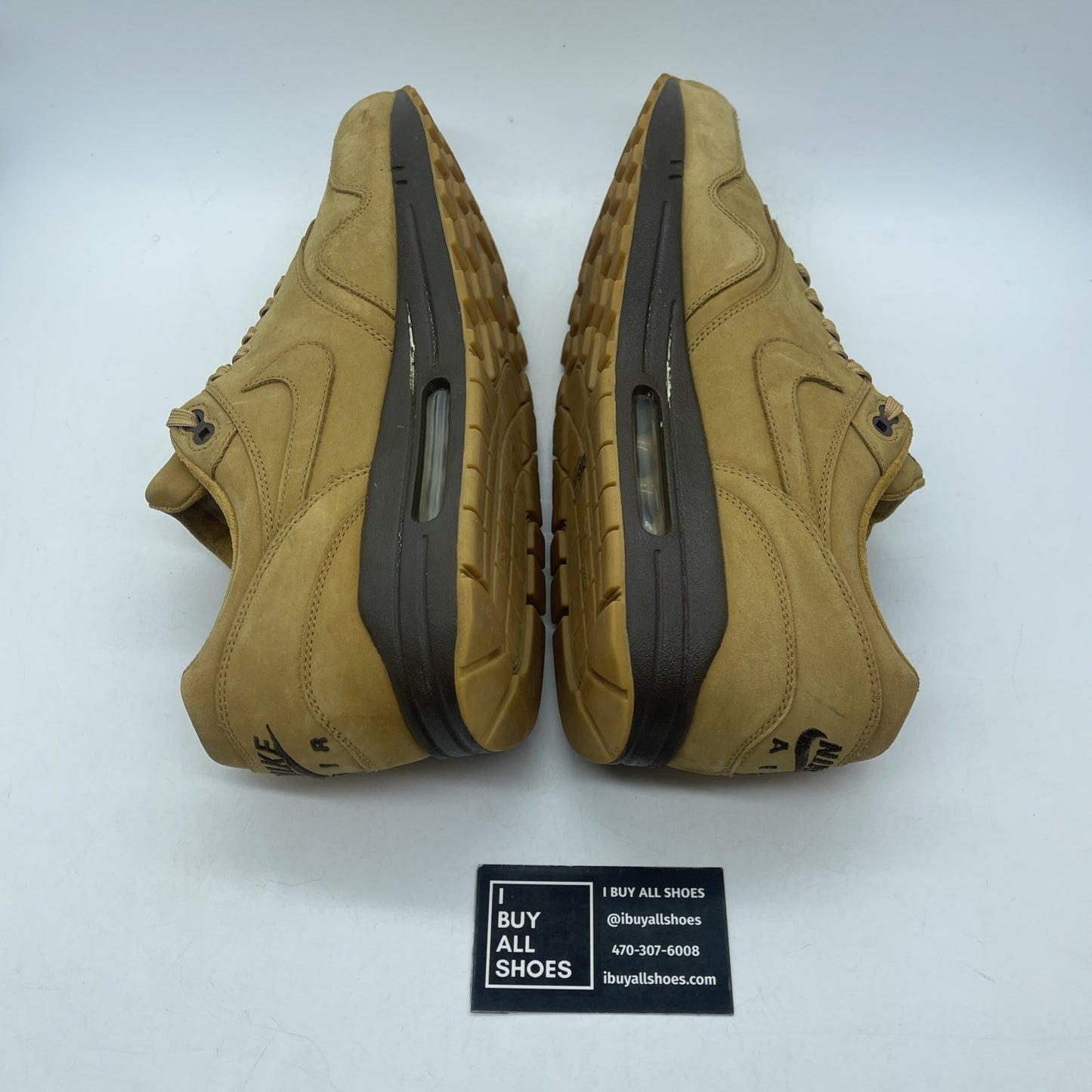 Size 13 - Nike Air Max 1 QS Flax Brown Suede (704997-200)
