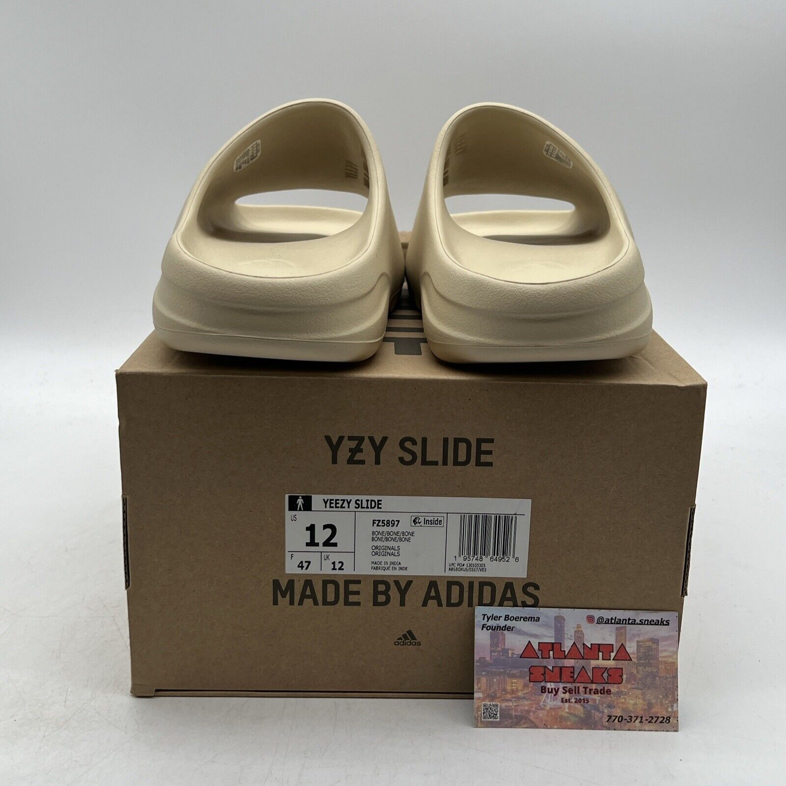 Size 12 - adidas Yeezy Slide Bone (FZ5897)