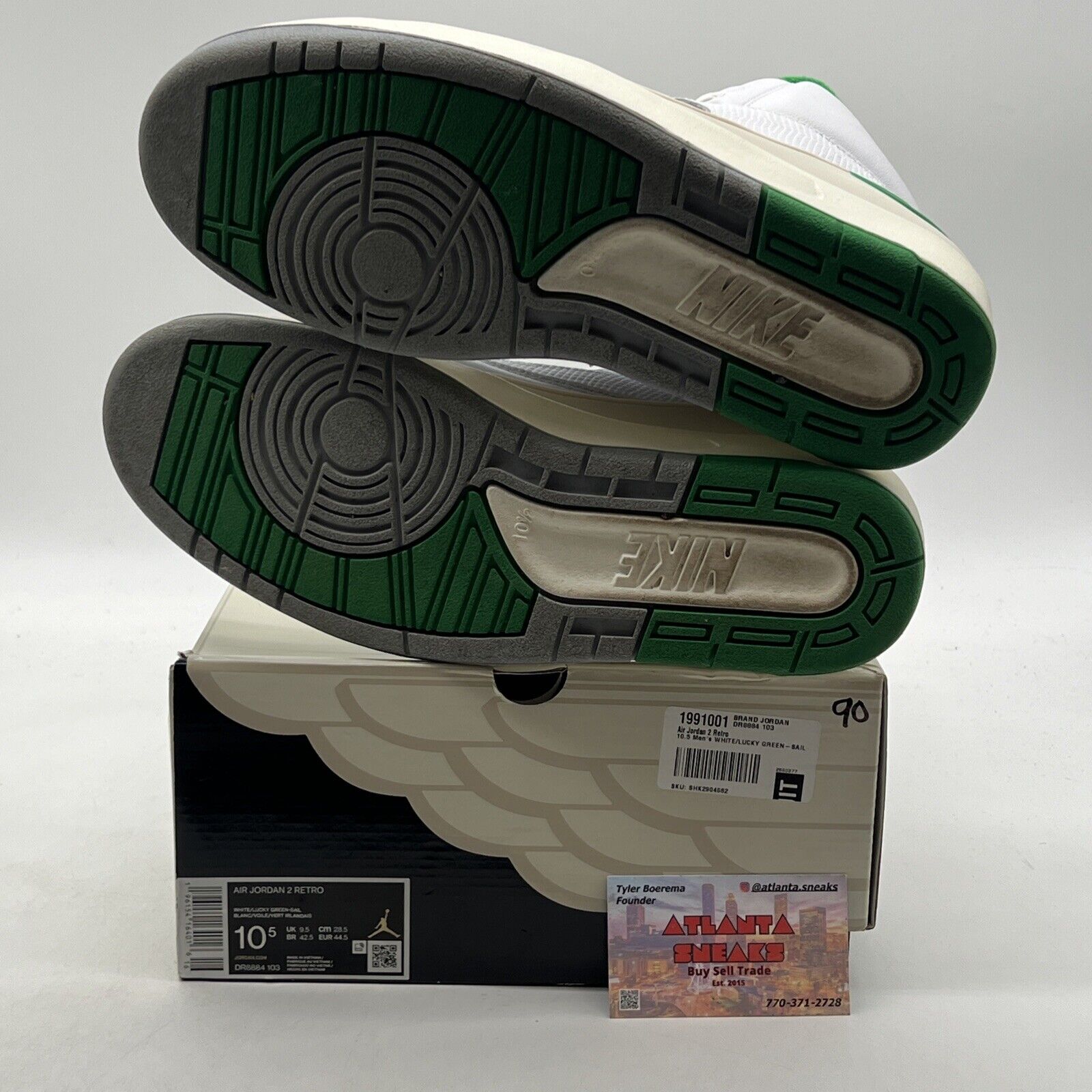 Size 10.5 - Jordan 2 Retro Lucky Green (DR8884-103)