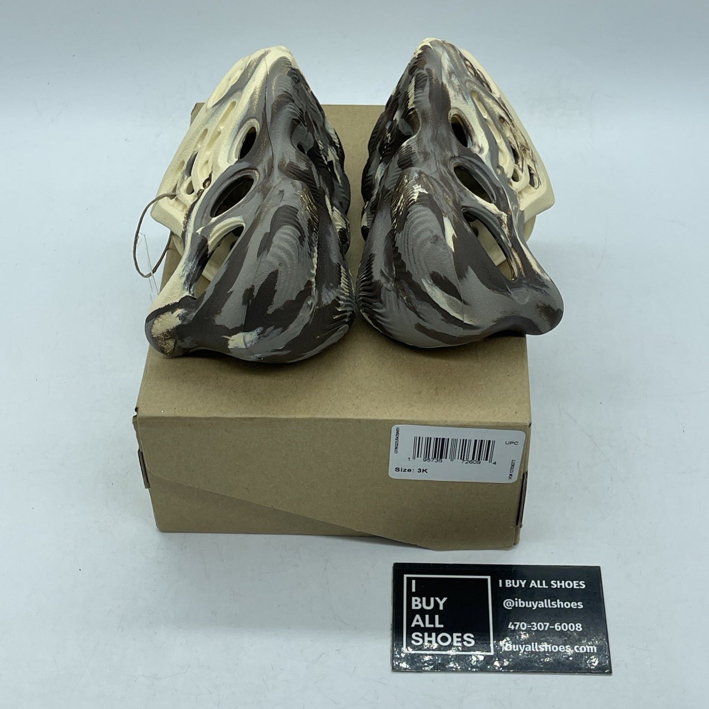 Size 3K - adidas  Yeezy Foam Runner Brown Rubber (GY116)