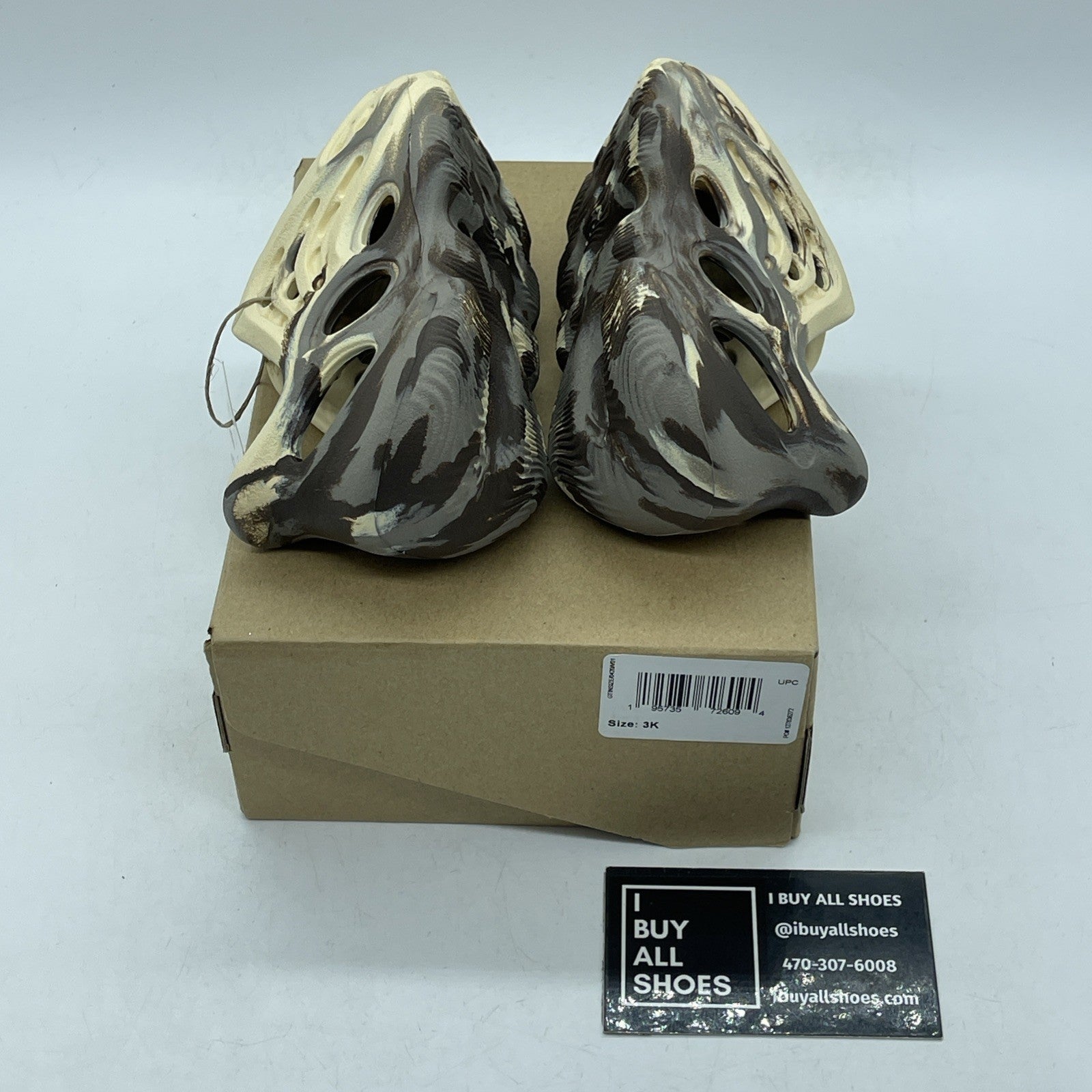 Size 3K - adidas  Yeezy Foam Runner Brown Rubber (GY116)