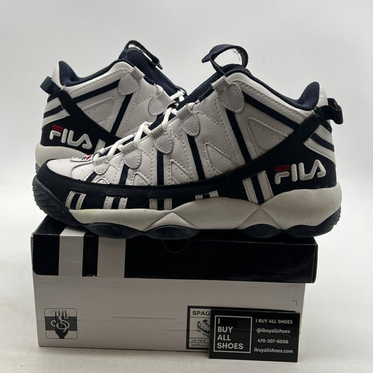 Size 11.5 - Fila Spaghetti White/Navy Jerry Stackhouse (1VB90045-127)