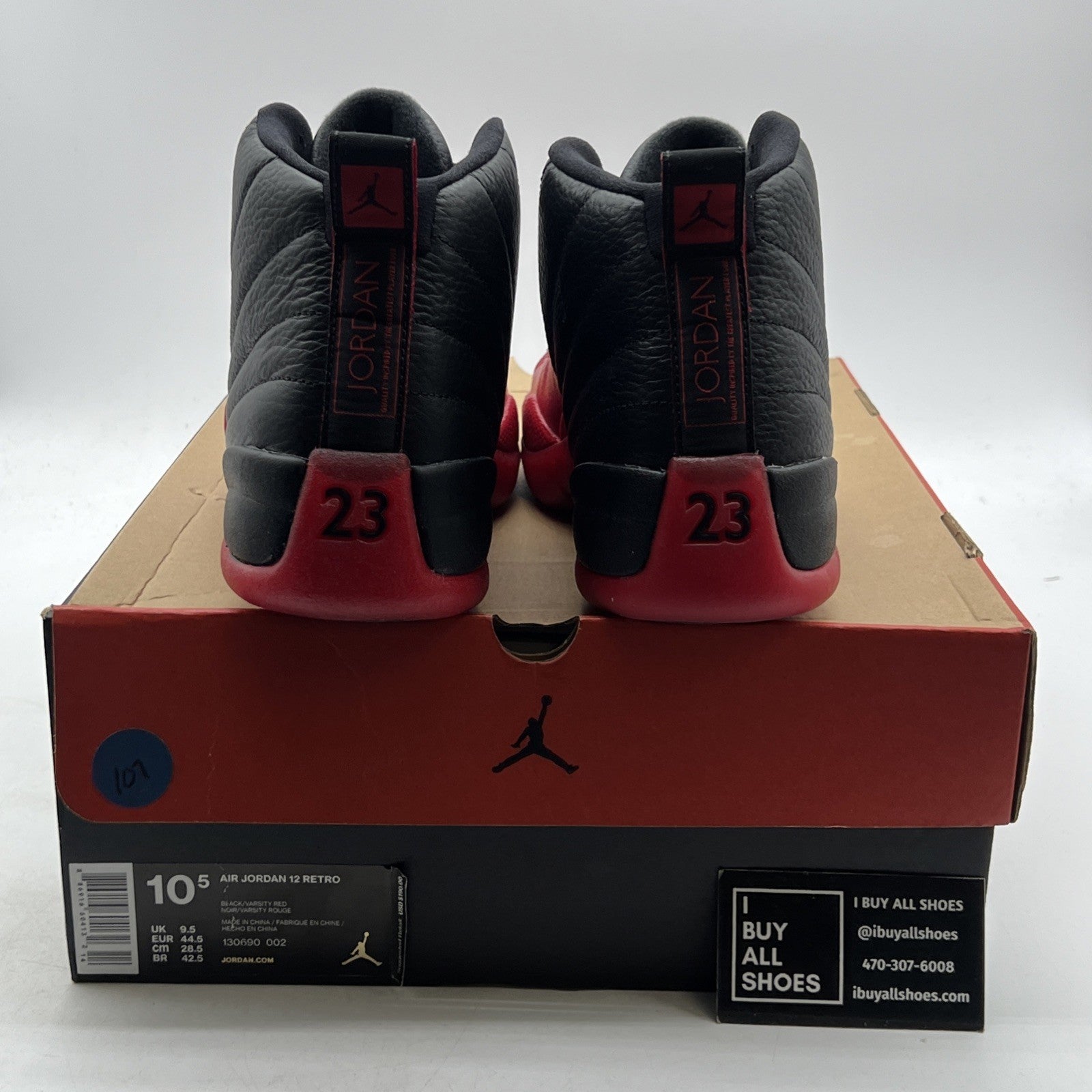Size 10.5 - Air Jordan 12 Retro Mid Flu Game (130690-002)