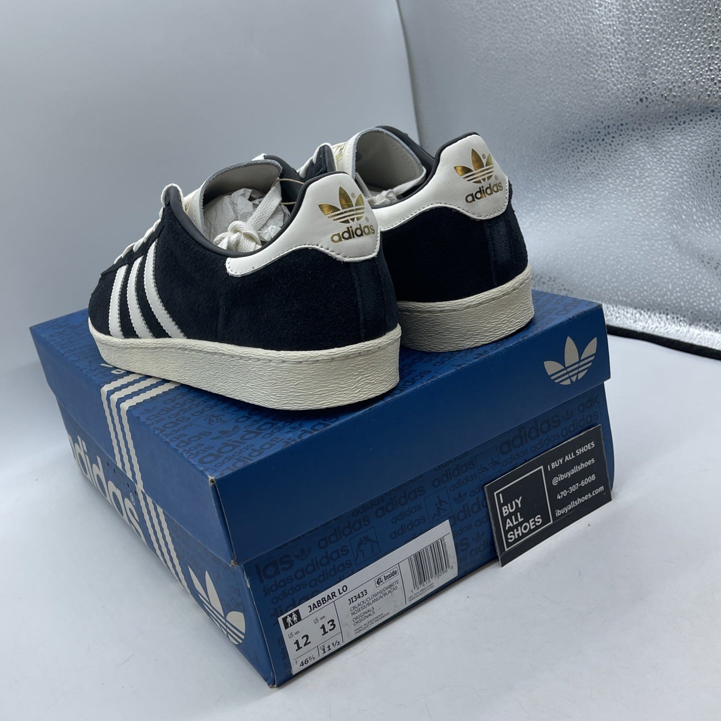 Size 12 - Adidas Jabbar Low Black White (JI3433)