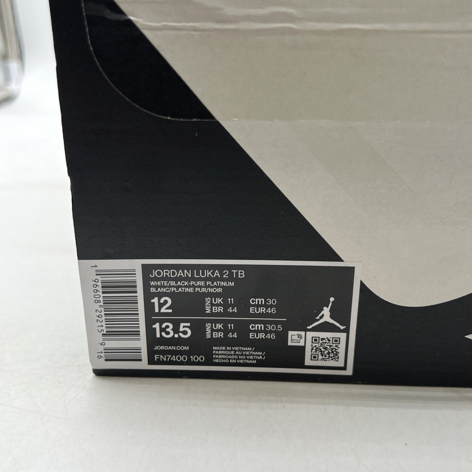 Size 12 - Jordan Luka 2 TB Black White (FN7400-100)