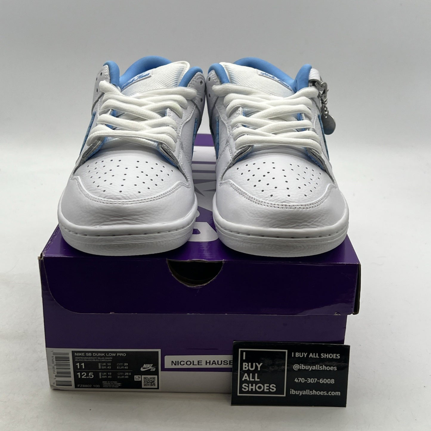 Size 11 - Nicole Hause x Nike Dunk Pro SB Low White University Blue (FZ8802-100)