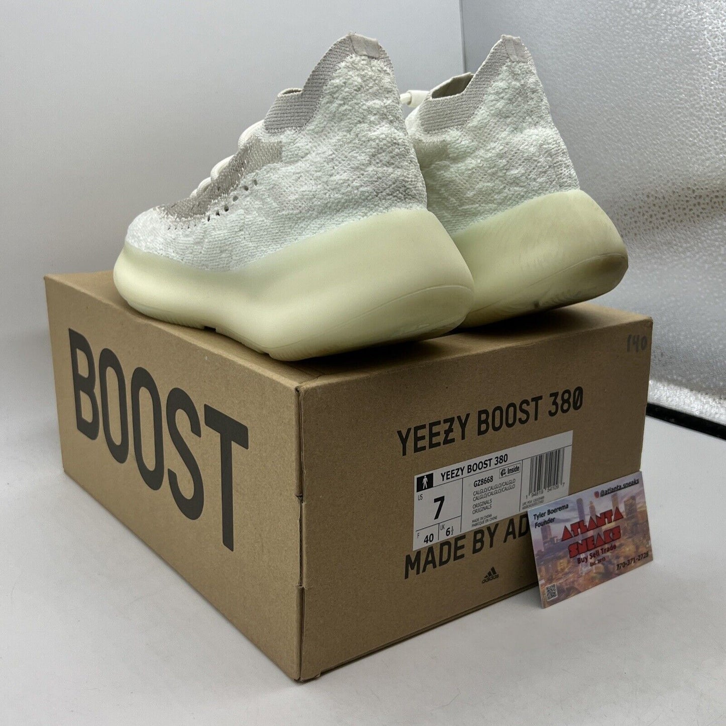 Size 7 - adidas Yeezy Boost 380 Calcite Glow (GZ8668)