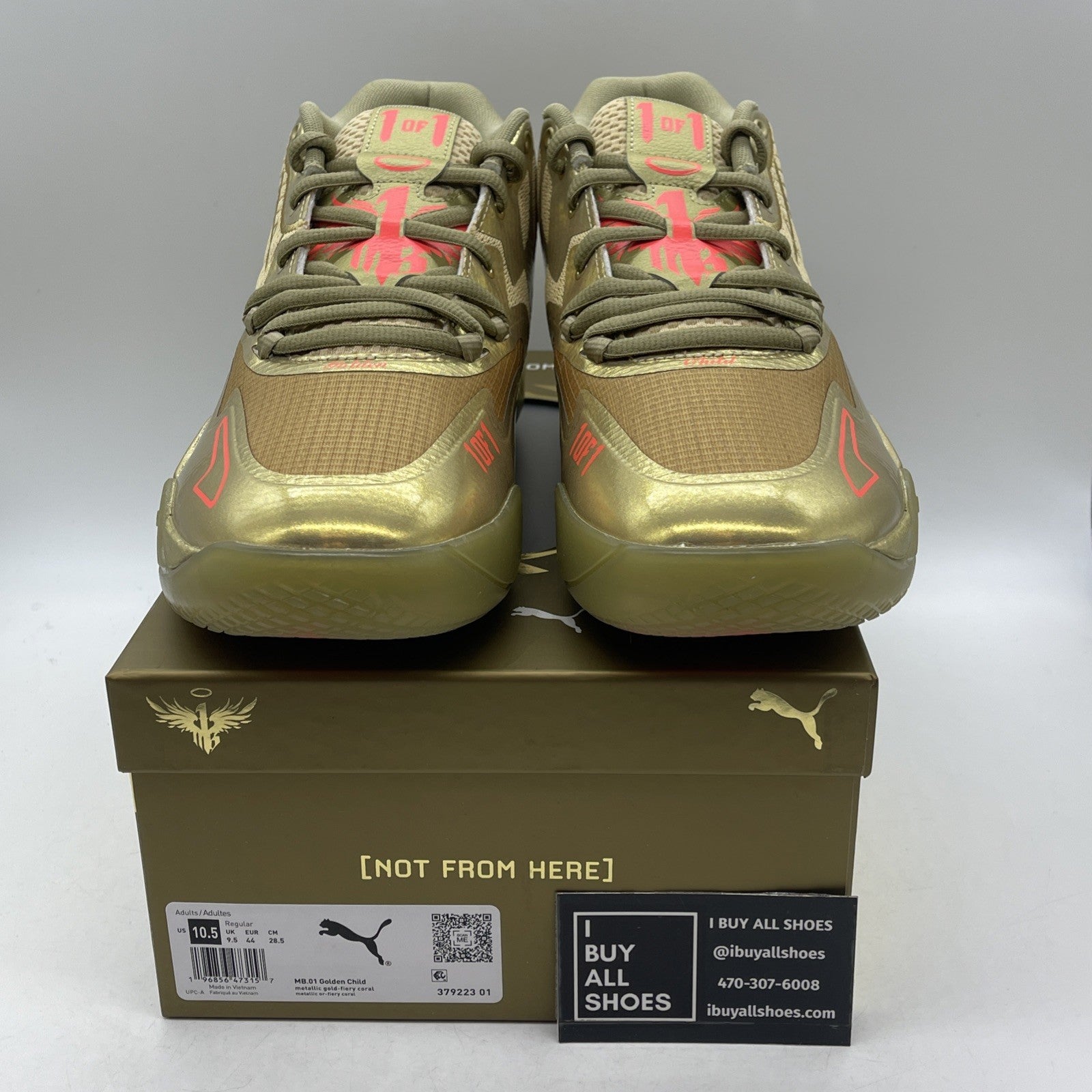 Size 10.5 - Puma MB.01 Golden Child (397223-01)