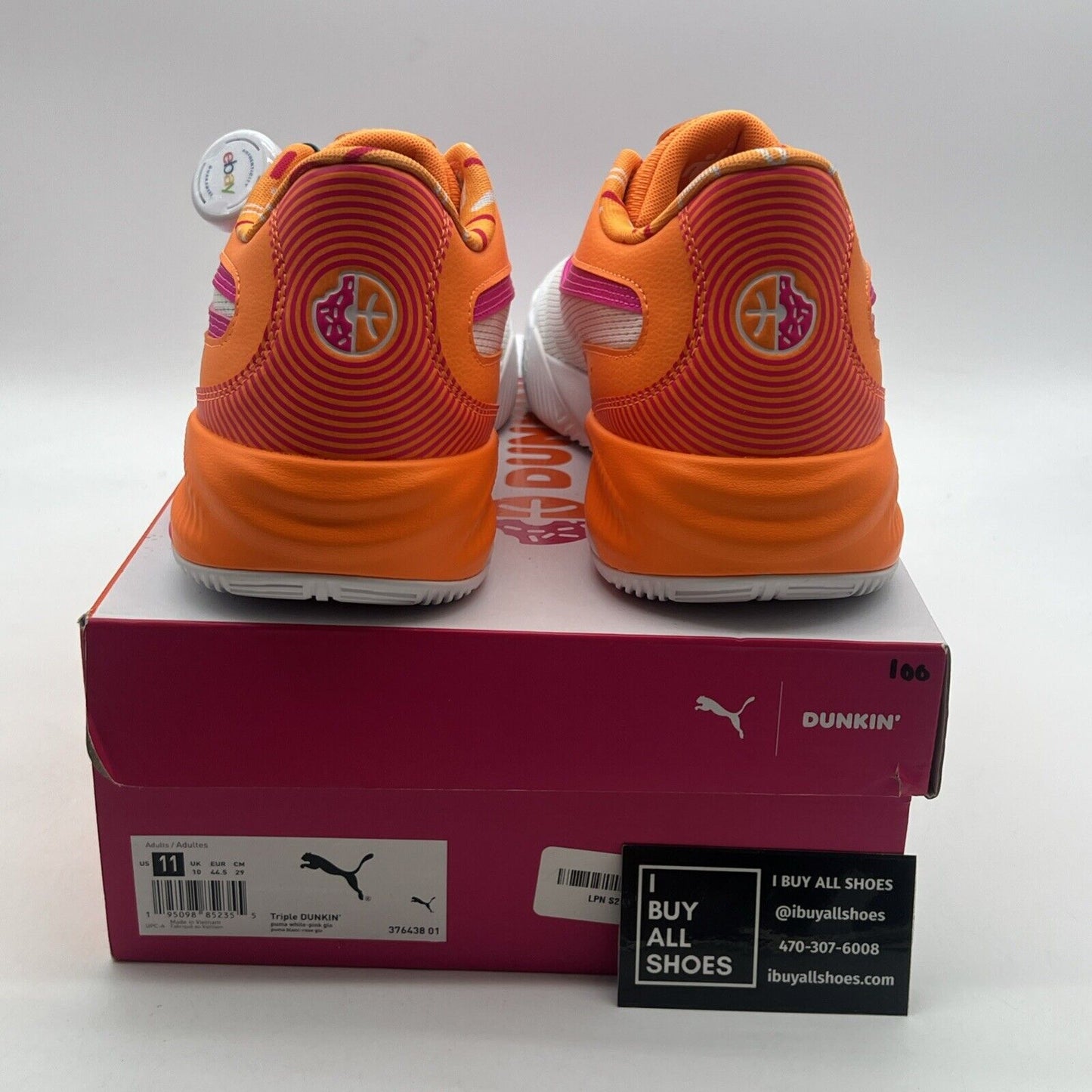 Size 11 - PUMA Dunkin' Donuts x Triple Basketball Iced Coffee Day (376438-01)