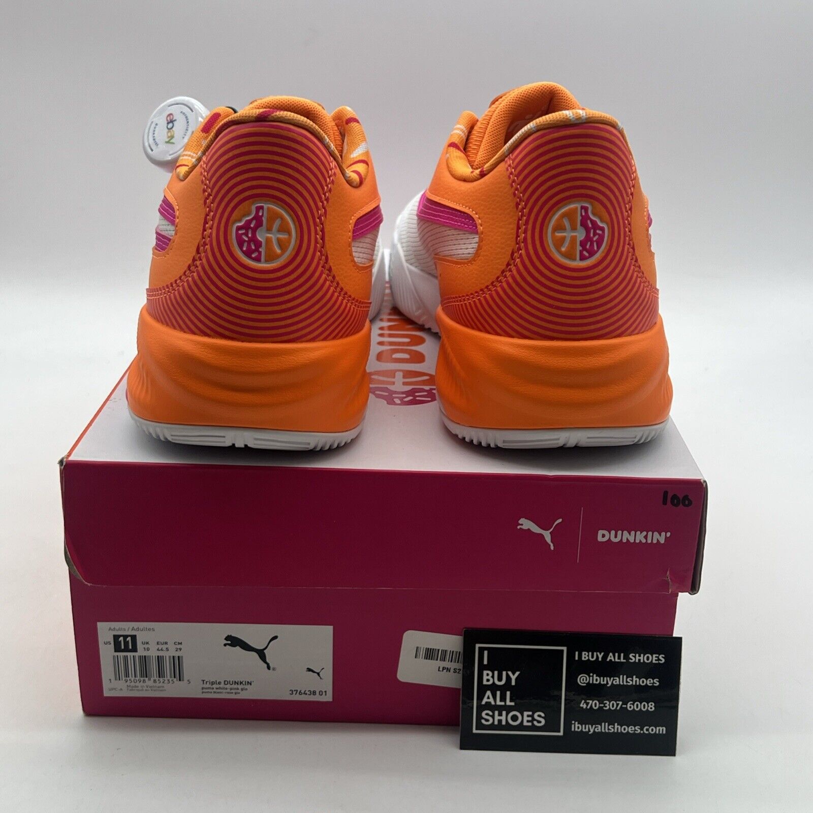 Size 11 - PUMA Dunkin' Donuts x Triple Basketball Iced Coffee Day (376438-01)