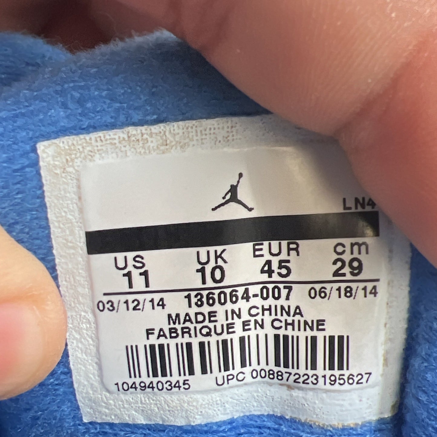 Size 11 - Air Jordan 3 Retro Sport Blue (136064-007)