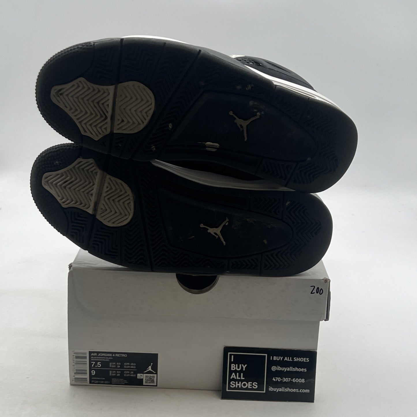 Size 7.5 - Air Jordan 4 Retro White Thunder (FQ8138-001)