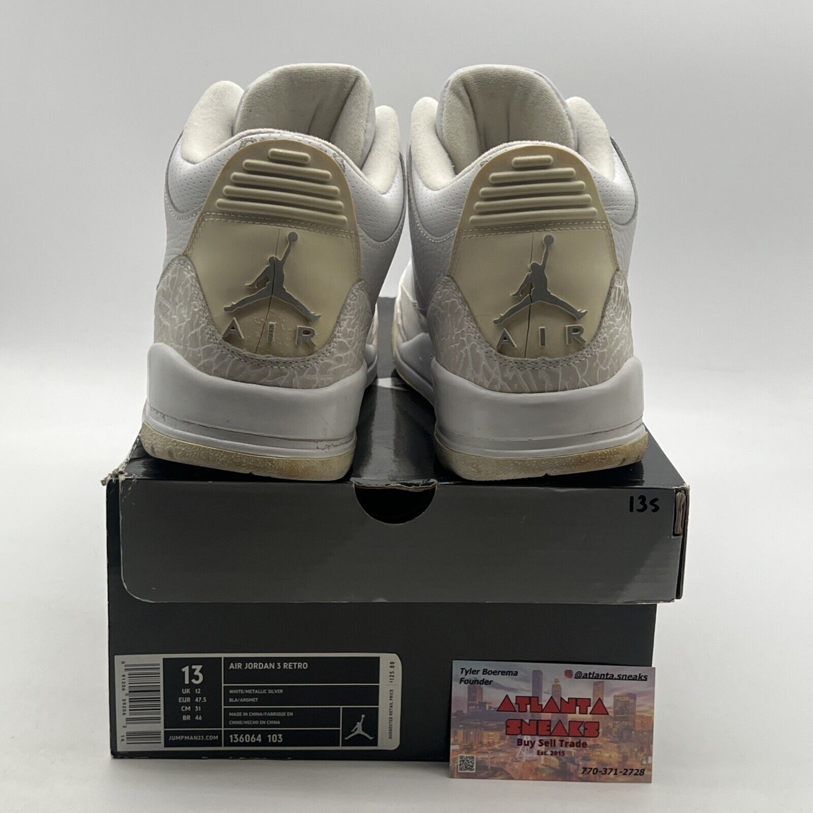 Size 13 - Air Jordan 3 Retro Pure Money (136062-103)