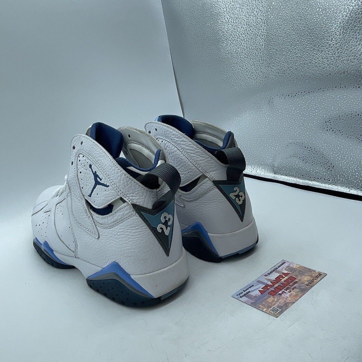 Size 10.5 - Air Jordan 7 Retro 2015 French Blue White Leather (304775-107)